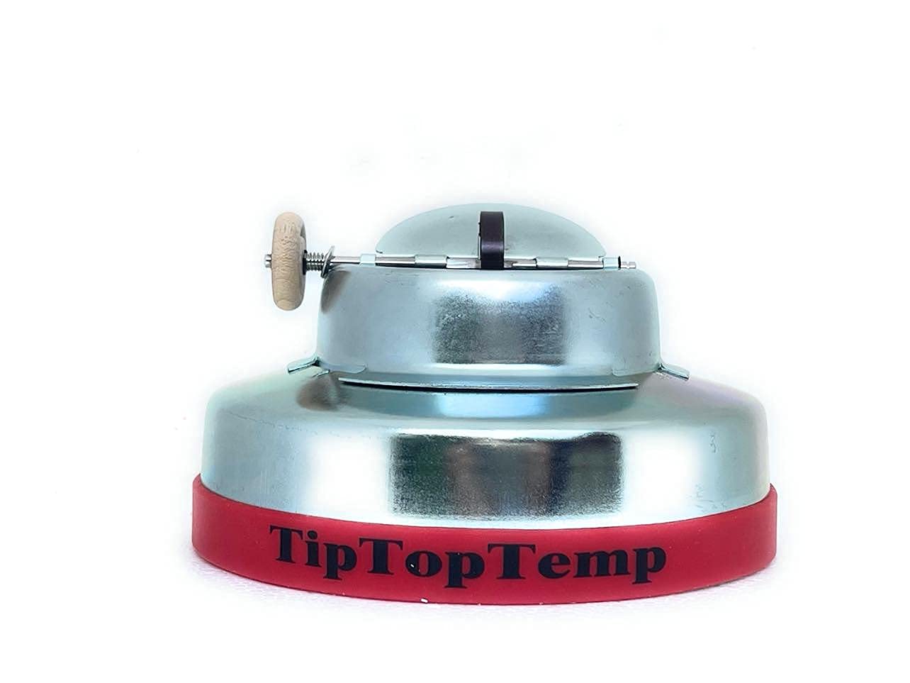 Tiptoptemp Attachable Grill Temperature Regulator (Ttt-03 Cr6), Silver