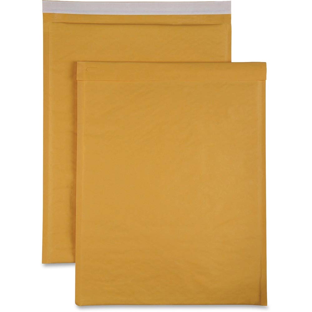 Sparco Size 7 Bubble Cushioned Mailers - Bubble - 7 [14.25 X 20] - Self-Sealing - Kraft - 50 / Carton - Kraft