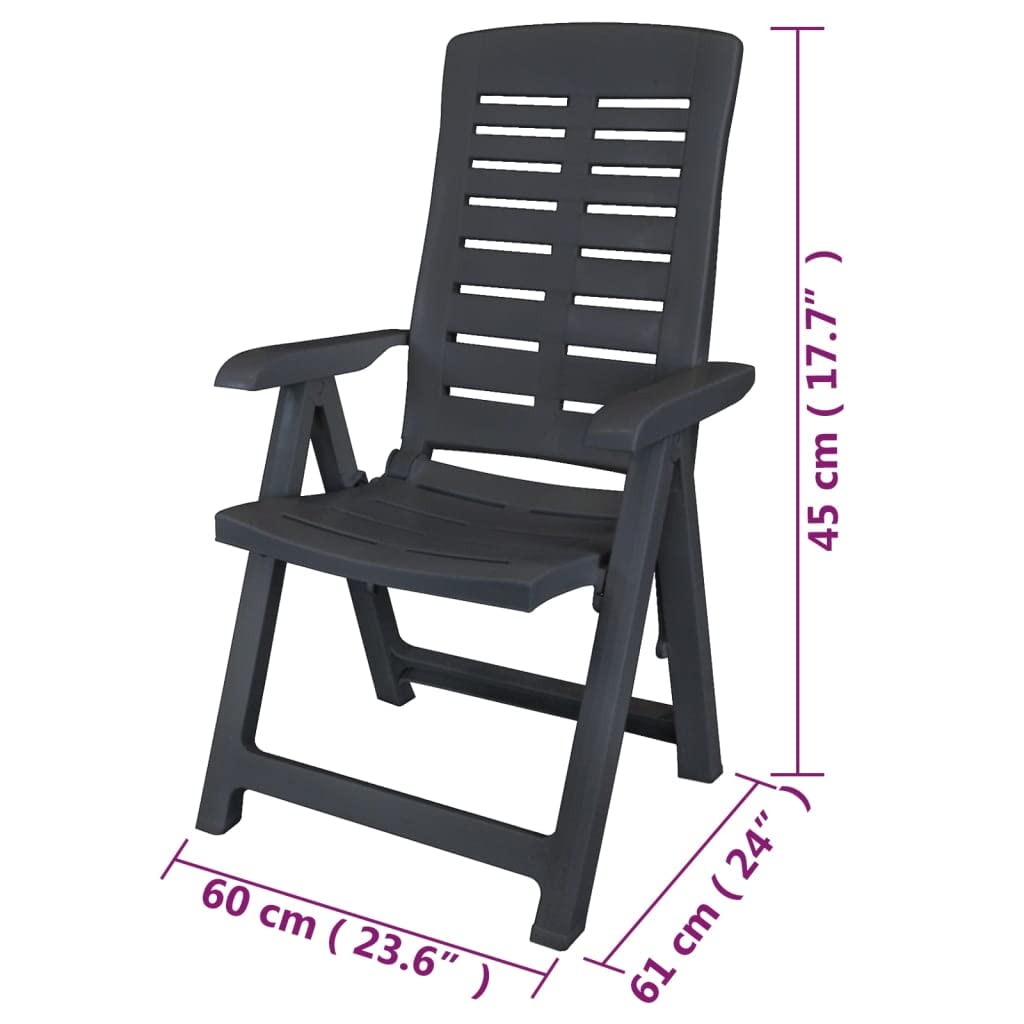 vidaXL Reclining Patio Chair with Footrest