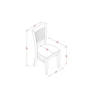 East West Furniture Espf3-Bch-C 3 Piece Dining Room Furniture Set Contains A Round Dining Table With Pedestal And 2 Linen Fabric Upholstered Chairs, 30X30 Inch, Black & Cherry
