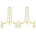Artliving (2 pack 8 Inch Iron Display Stand, Gold Iron Easel Plate Display Photo Holder Stand, Displays Picture Frames, Cookbook