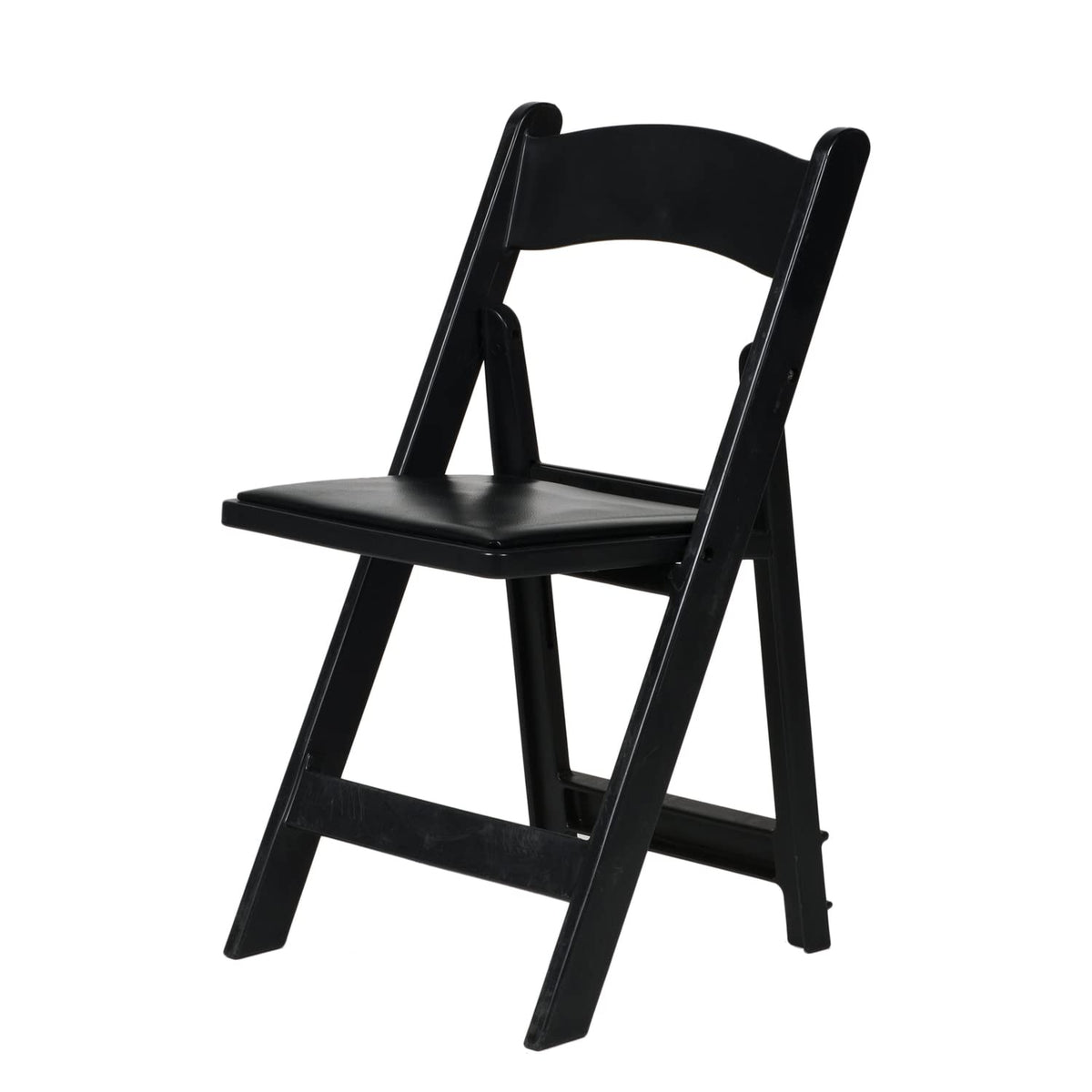 Commercial Seating Products Resin Black Folding Chairs, 4-Pack