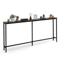 CAPHAUS 71    Narrow Long Console Table for Entryway, Classic Design Sofa Table Narrow Long for Living Room, Skinny Sofa Table, 