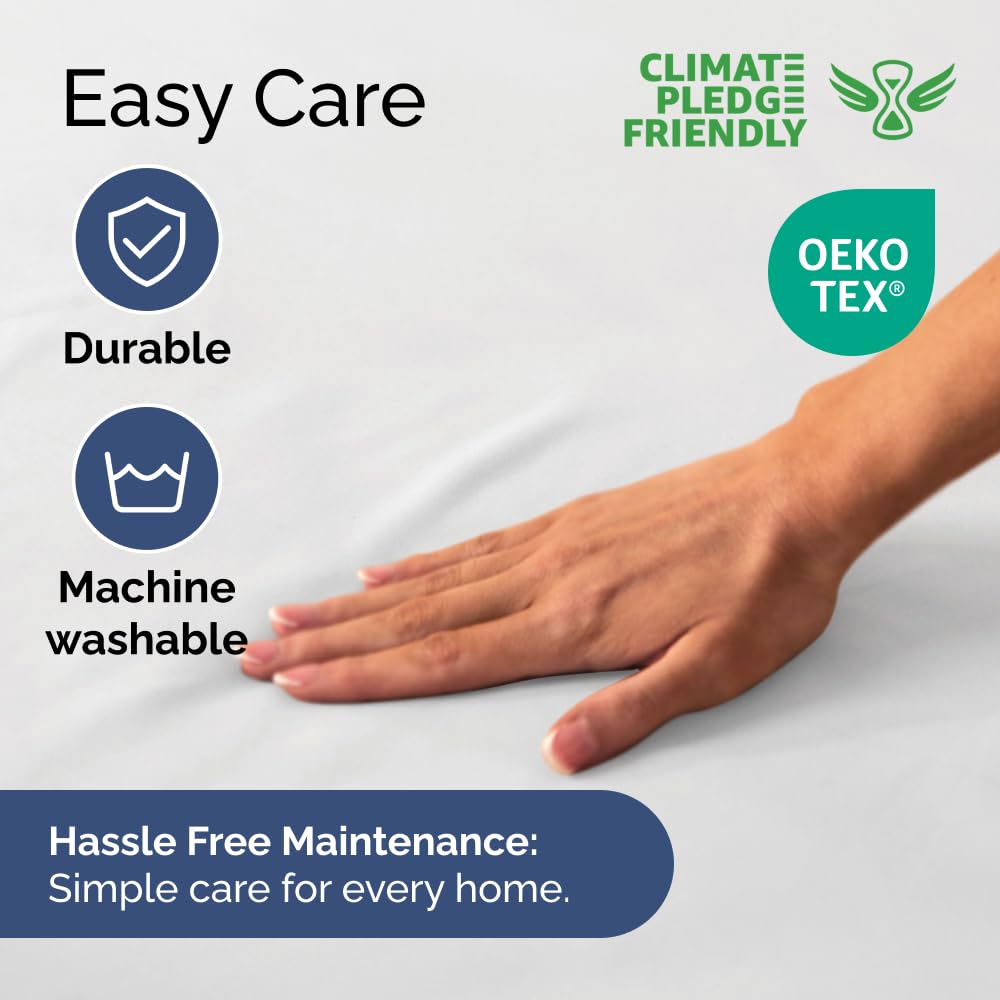Extra Deep Queen Fitted Sheet - Hotel Luxury Single Fitted Sheet Only - Easily Fits 18 Inch To 24 Inch Mattress - Soft, Wrinkle