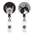 Wirester 2 Pack Retractable Badge Reel Id Holder With Swivel Clip For Office Worker, Medical Staffs, Nurse, Doctor, Teacher, Stu