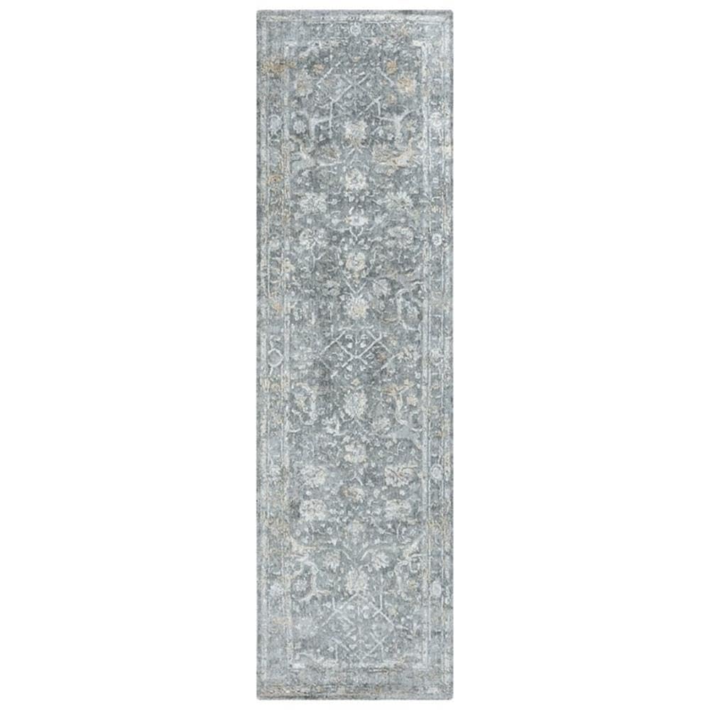Rizzy Home Alora Decor Radiant 2'6" X 10' Classic Gray/Silver Hybrid Area Rug