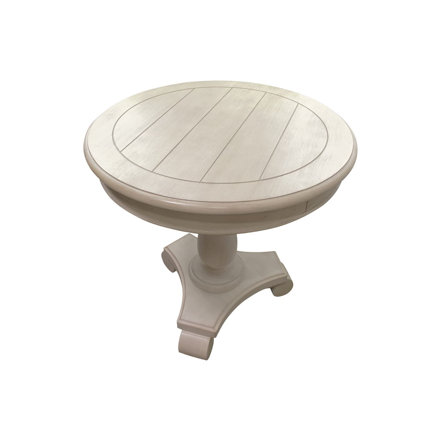 Best Master Furniture Round End Table Round End Table, Beige