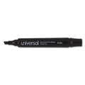 Universal Permanent Markers, Chisel Tip, Black, Dozen (Unv07051)
