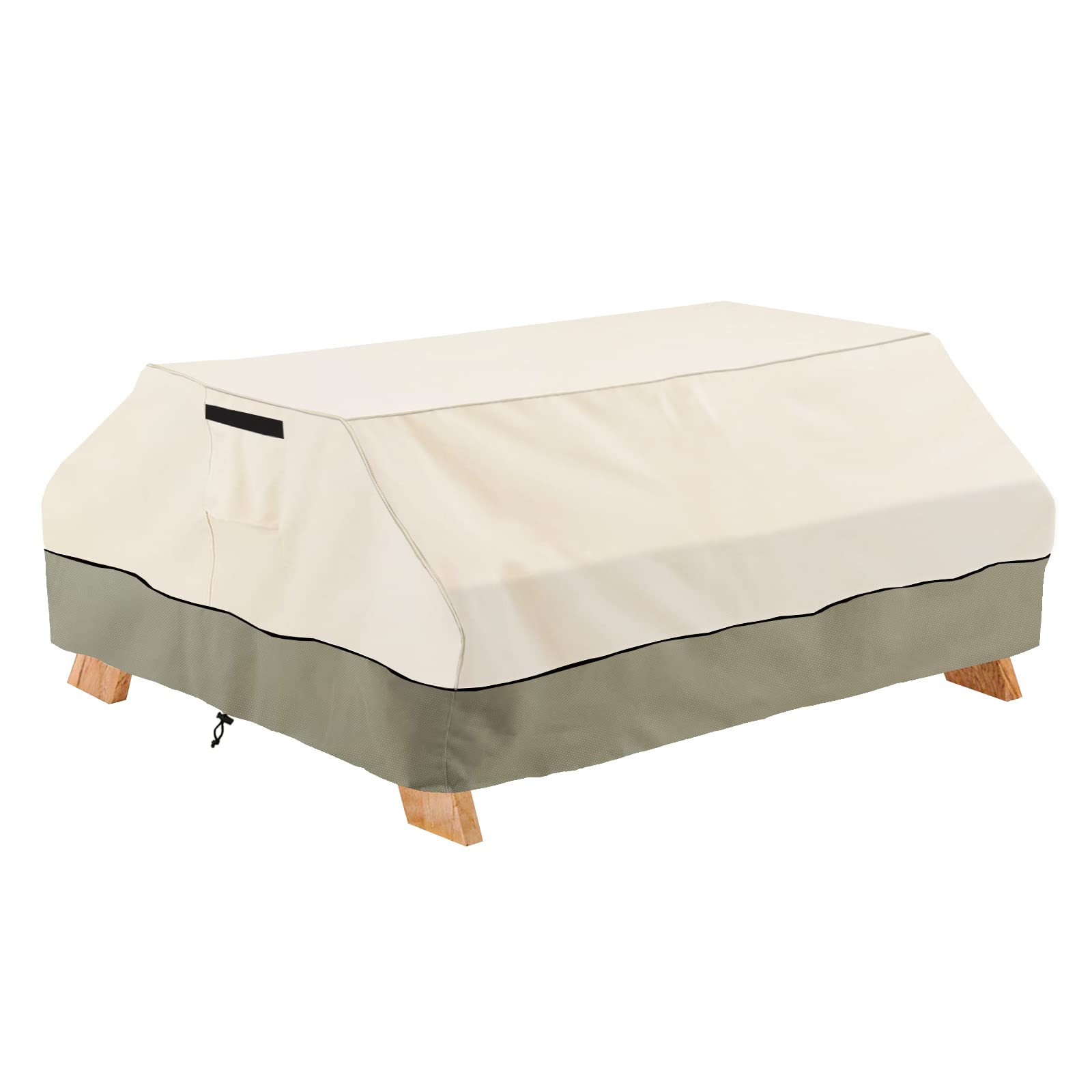 Bitubi 70 / 72 Inch Heavy Duty Waterproof Picnic Table Cover - 600D Tough Canvas Wind Dust Proof Anti-Uv Outdoor Patio Table Bench Covers Winter
