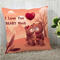 The Purple Tree Happy ValentineS Day Polyester Cushion Cover (Multicolour, 16X16 Inches Or 40X40 Cm)