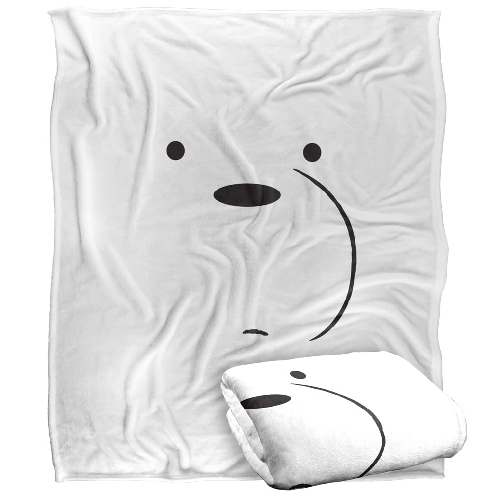 We Bare Bears Ice Bear Officially Licensed Silky Touch Super Soft Throw Blanket 50' X 60'