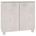 vidaXL Hamar Wooden Sideboard - Solid Pine Wood and MDF Construction in White – Spacious Storage Solution with 2 Doors – 33.5"x13.8"x31.5" Dimensions – Assembly Required