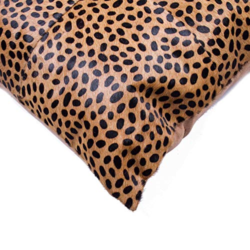 HomeRoots Kitchen Modern Decorative Quattro Pillow - 18' x 18' x 5', Cheetah