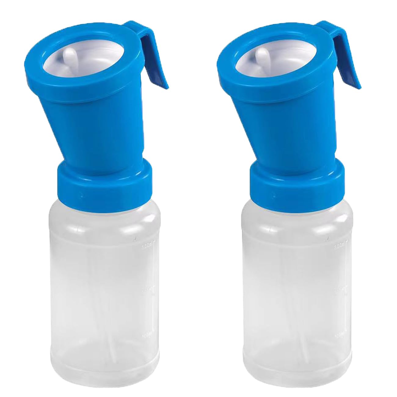 Qmark 2 Pack Teat Dip Cup, Non Reflow Nipple Cleaning Disinfection, Dip Cup For Cow Sheep Goat, Non-Return Teat Dipper - 300 Ml