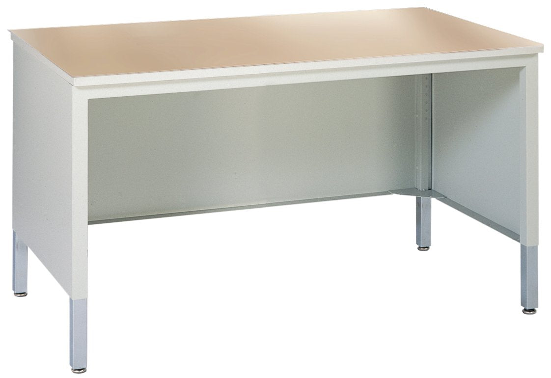 Mayline Mailflow Table, 60&quot;W, Pebble Gray Paint