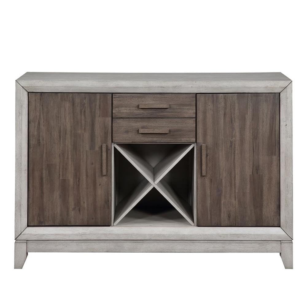 Steve Silver Abacus Server, Smoky Alabaster