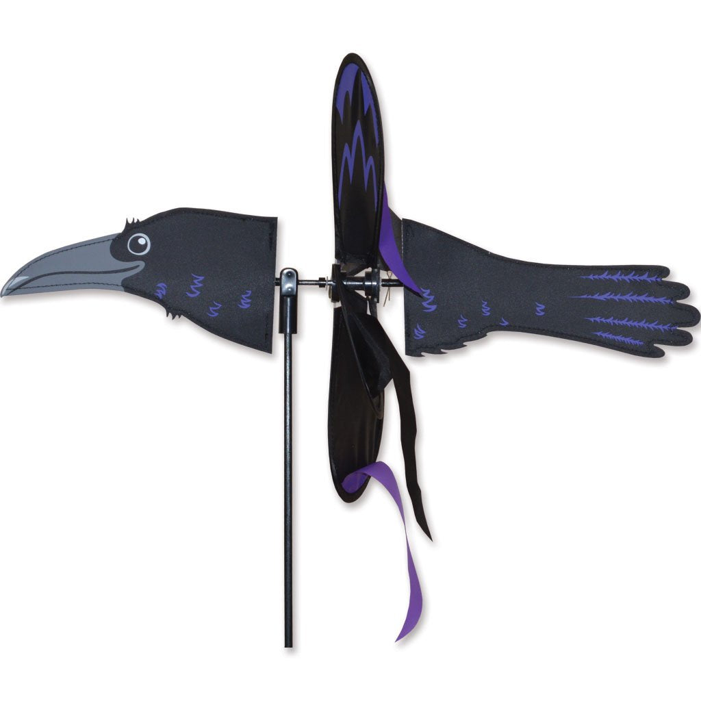 Raven Petite Garden Stake Wind Spinner By Premier Kites & Designs-19'