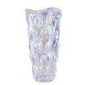 Eastern Rock Heavy Glass Flower Vase Thickened 3.5lb 9.5inch Sparkle vase Bohemian Style, for Centerpieces,Wedding,Perfect Home 