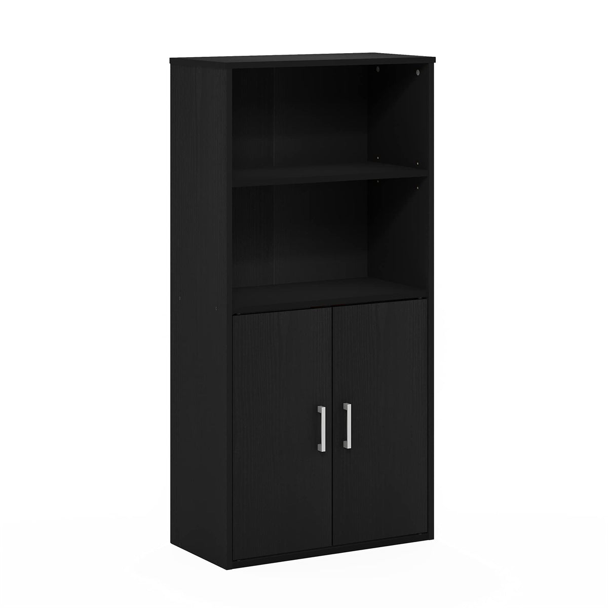 Furinno Pasir 4-Tier Storage Bookcase, Bookshelf, Multipurpose Shelf, Black Oak