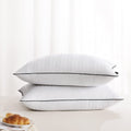 Downluxe Bed Pillows Queen Size Set Of 2 - Hotel Collection Soft Down Alternative Pillows For Sleeping, Perfect For Side, Back And Stomach Sleepers, 20 X 28