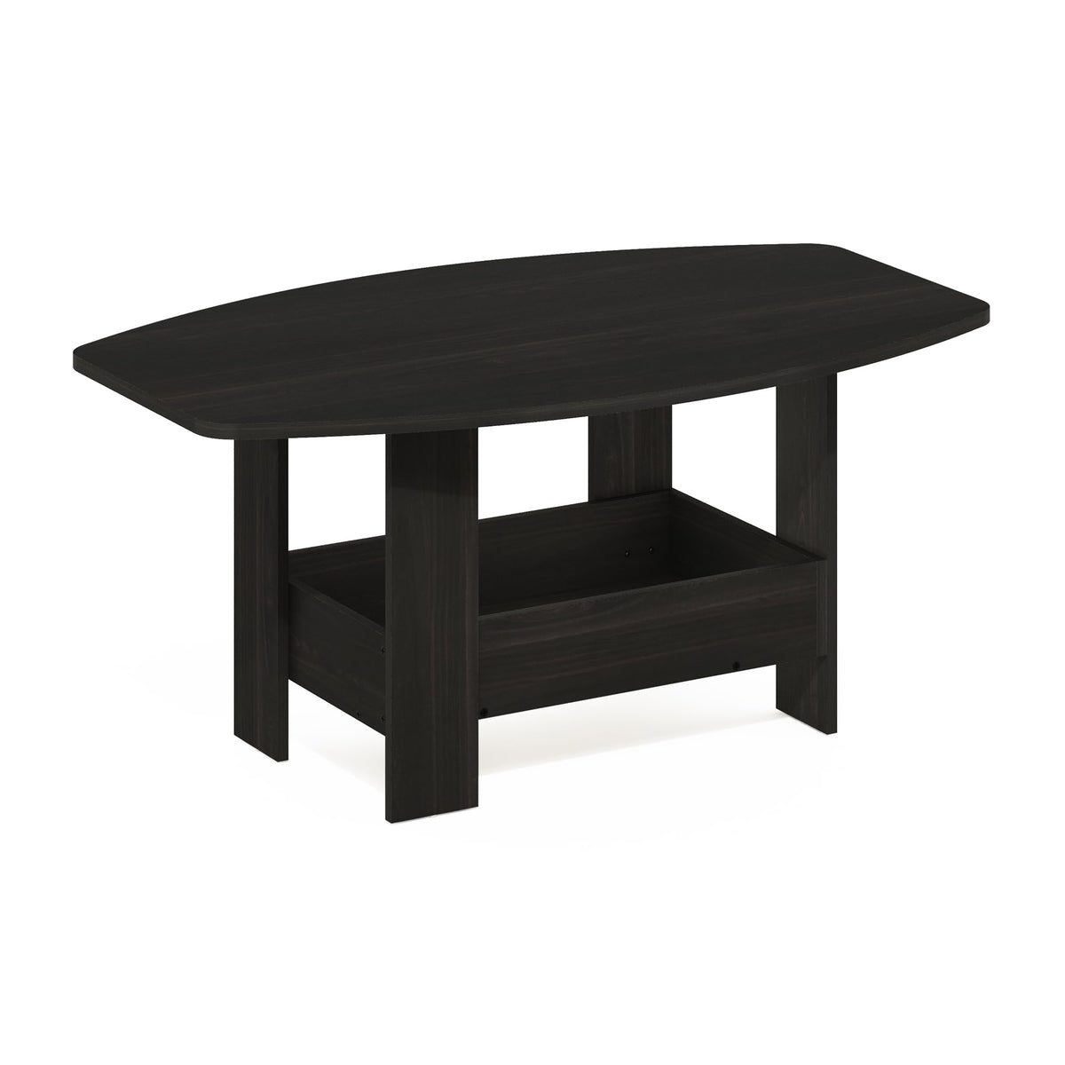 Furinno Simple Design Coffee Table With Storage Compartment, Espresso