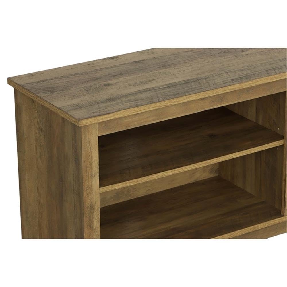 Progressive Furniture Rustic Oak Brown TAFT 58 Inch TV Entertainment Console