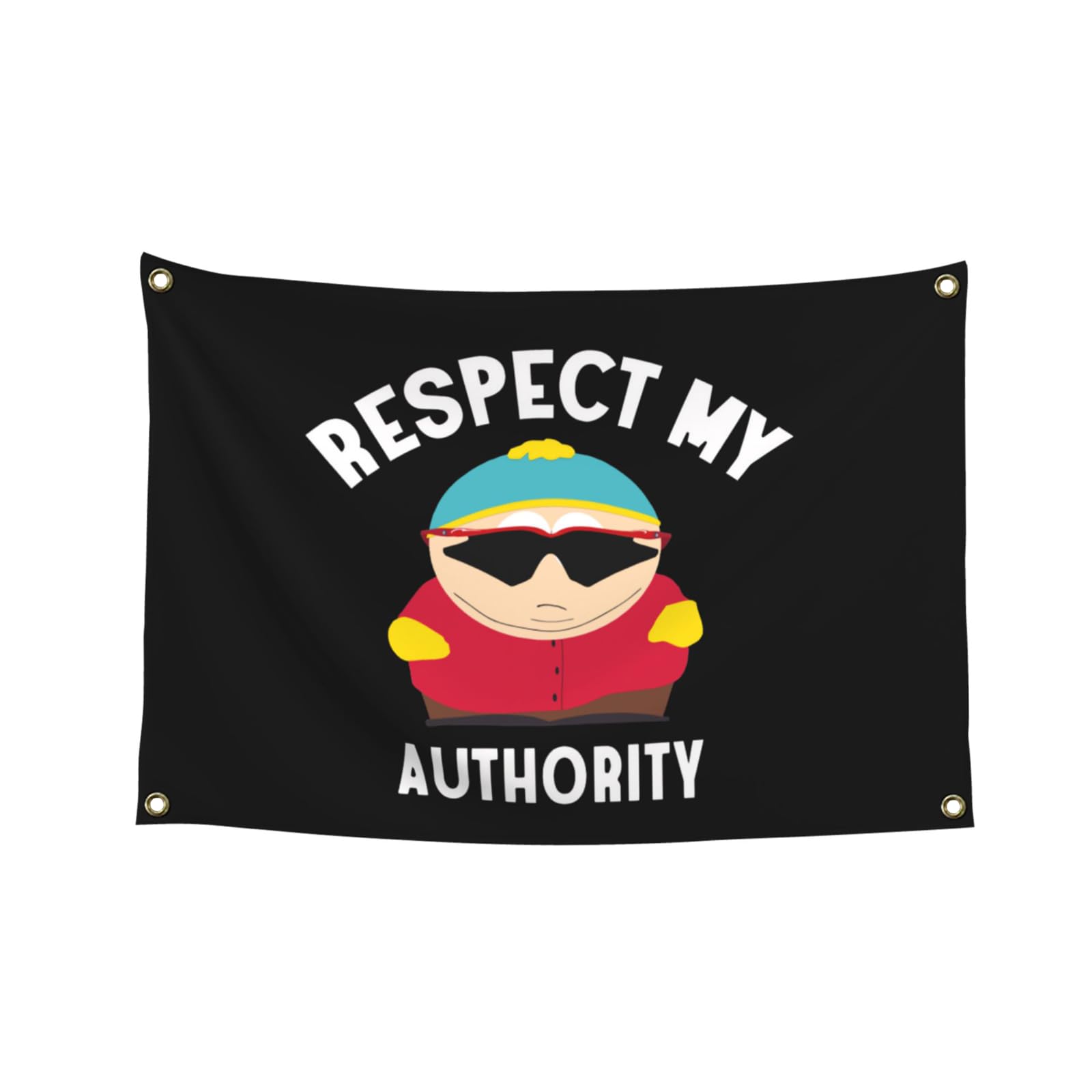 Newlia Respect My Authority Flag 3  5 Ft Polyester Banner Meme Funny Flags With Four Grommets For College Dorm Room Wall Decor 3