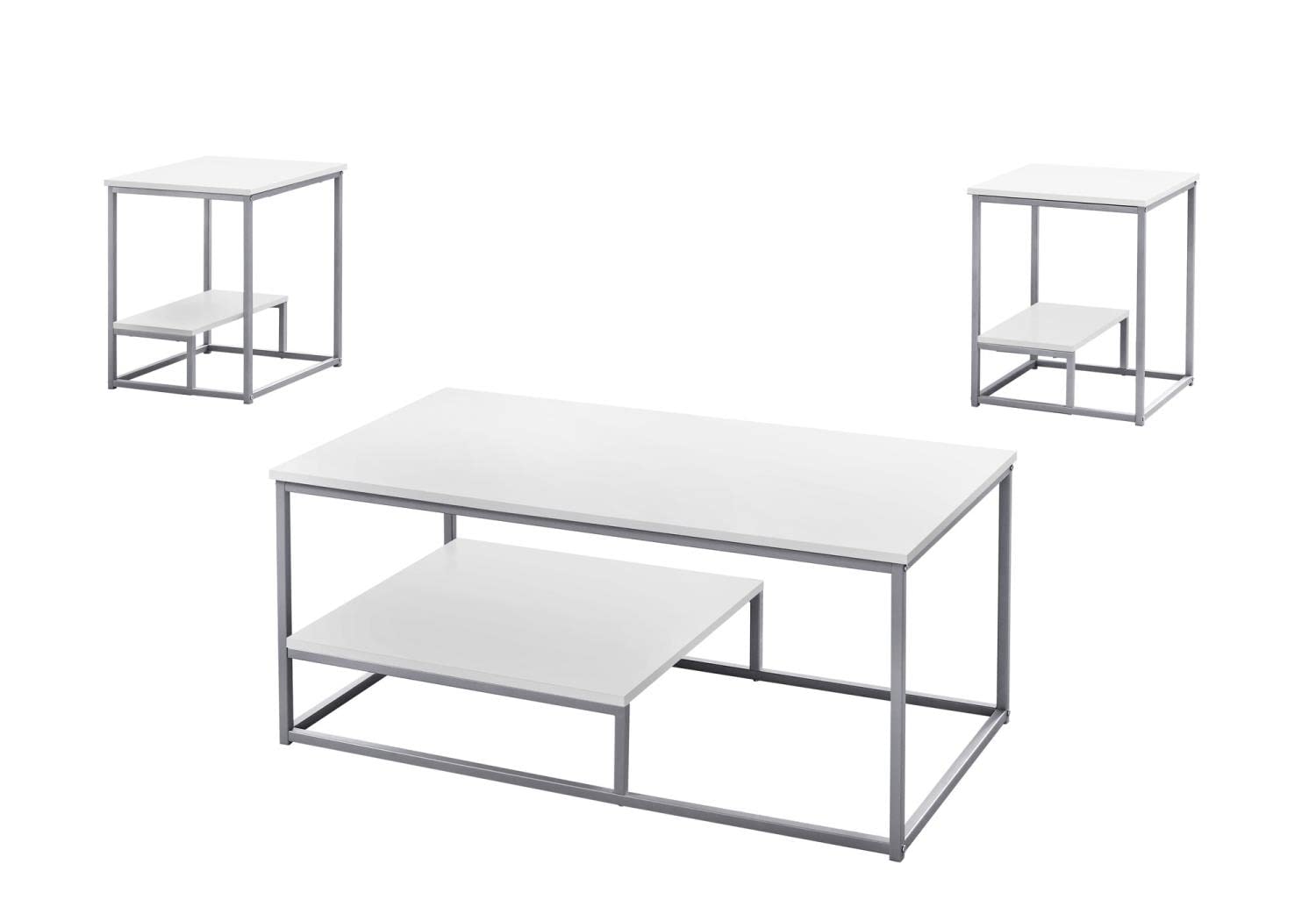 Monarch Specialties TABLE SET One Size WHITE