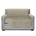 Sofa Shield Patented Chair Slipcover, Reversible Tear Resistant Soft Quilted Microfiber, 48” Seat Width, Durable Furniture Stain Protector With Straps, Washable Cover For Dogs, Kids, Light Taupe