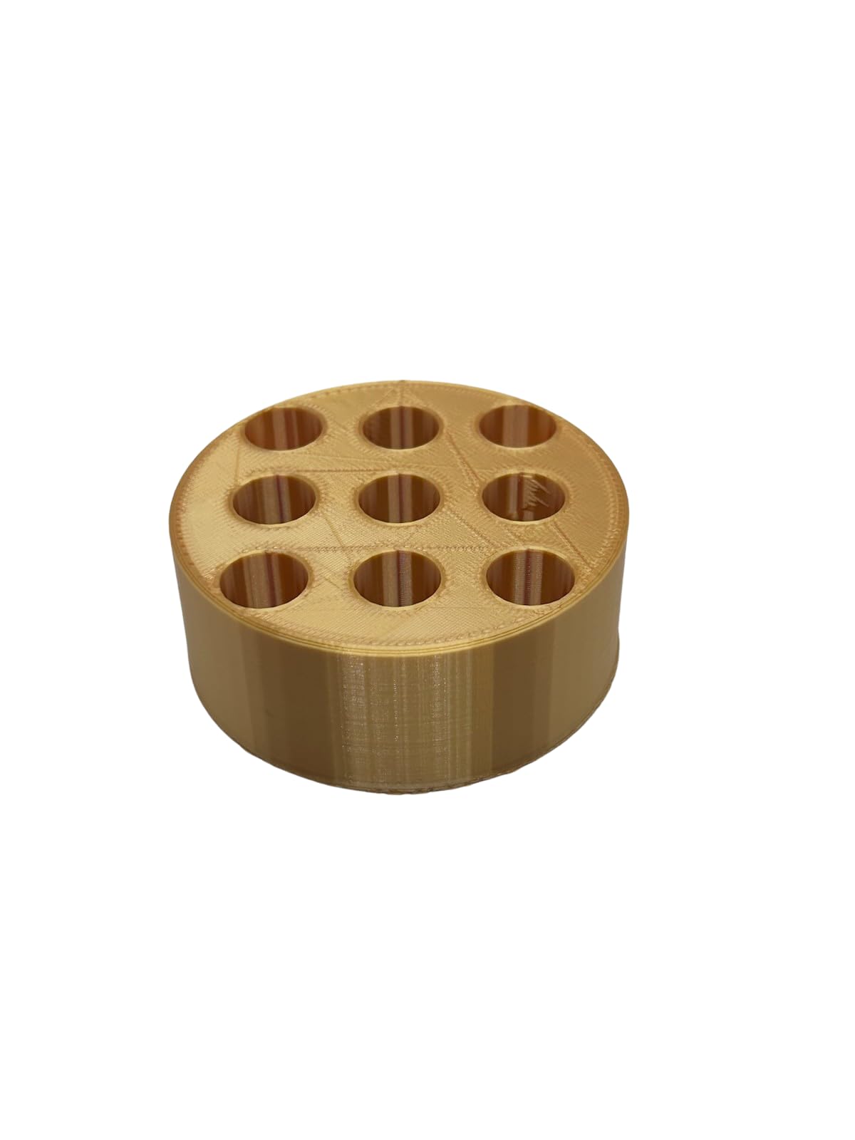 Designz3D 510 Cartridge, Pens And Battery Holder - 9 Spaces Puck (Gold)