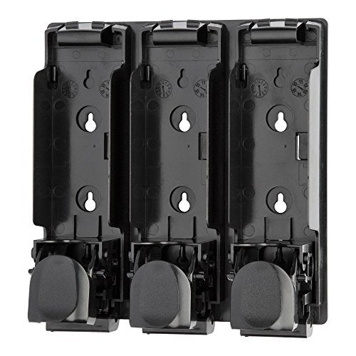 Trio Wall Mounted Shampoo Soap Shower Dispensers With 3X350Ml Refillable Bottles, White