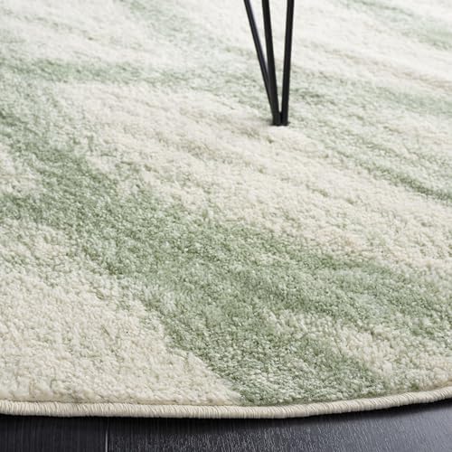 Safavieh Adirondack Collection Area Rug - 3' X 5', Ivory & Sage, Contemporary Design, Stain Resistant, Ideal For High Traffic Ar