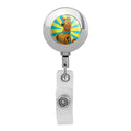 Scooby-Doo Character Retractable Reel Premium Metal Chrome Badge Id Card Holder Clip
