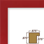 Craig Frames Confetti, Modern Red Picture Frame, 13 X 19 Inch
