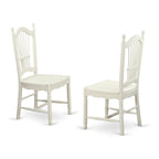 East West Furniture OXDO5-LWH-W 5 Piece Dining Room Table Set Includes a Square Kitchen Table and 4 Dining Chairs, 36x36 Inch, Linen White