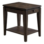 Intercon Kauai 18" Wide Chairside Table with 4 Legs, Brushed Mango Wood Furniture