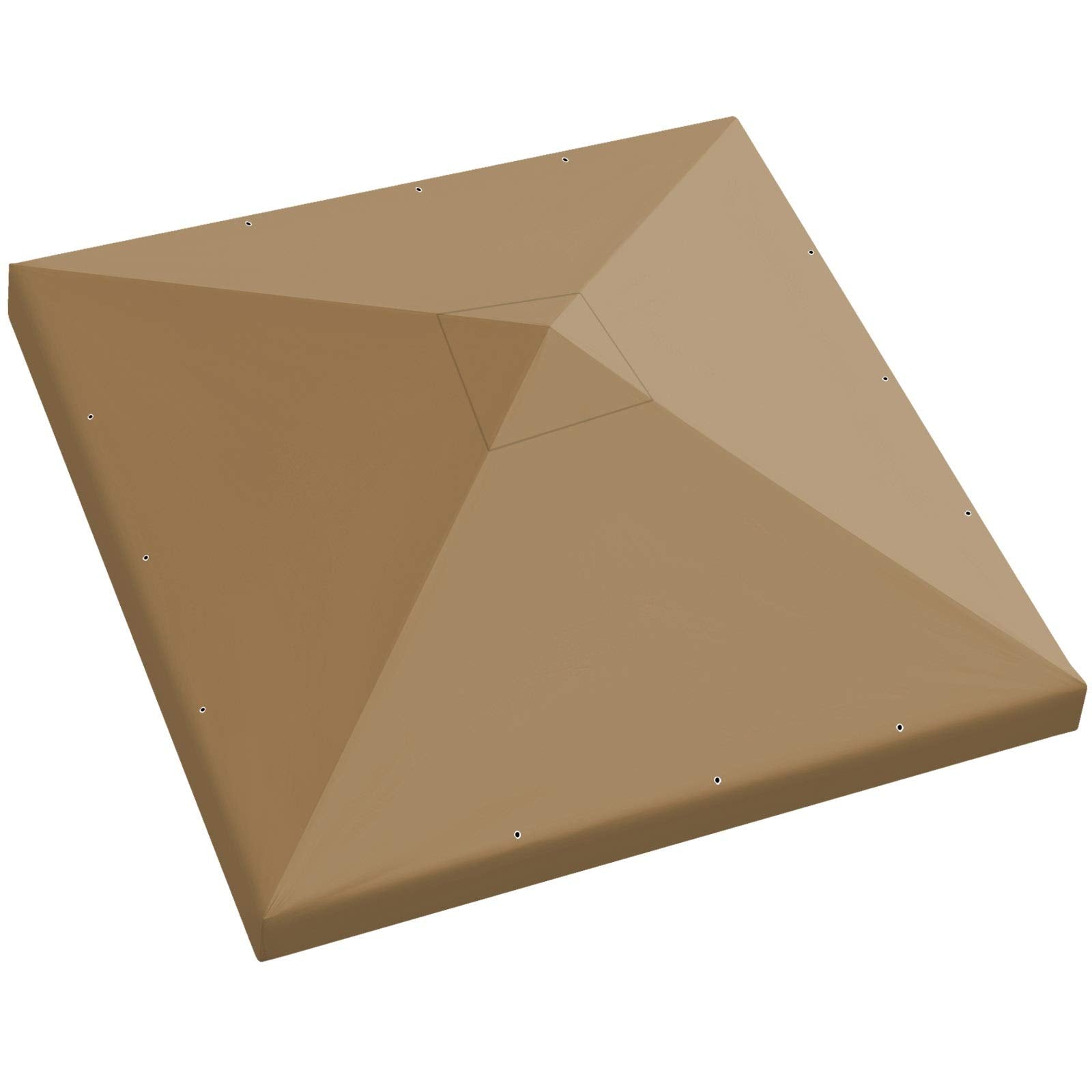 Benefitusa Replacement Top Cover For 10'X10' Gazebo Canopy Patio Pavilion Sunshade Polyester Single Tier (Tan)