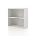 Homes: Inside + Out Apexa 2-Tier Cube Storage Organizer Shelves, Stackable Wood Bookcase Fits Cubby Bins For Organization, Dorm Teen Room Decor & Home Office, White