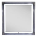 Global Furniture Usa Ylime Smooth White Engineered Wood Mirror With Led