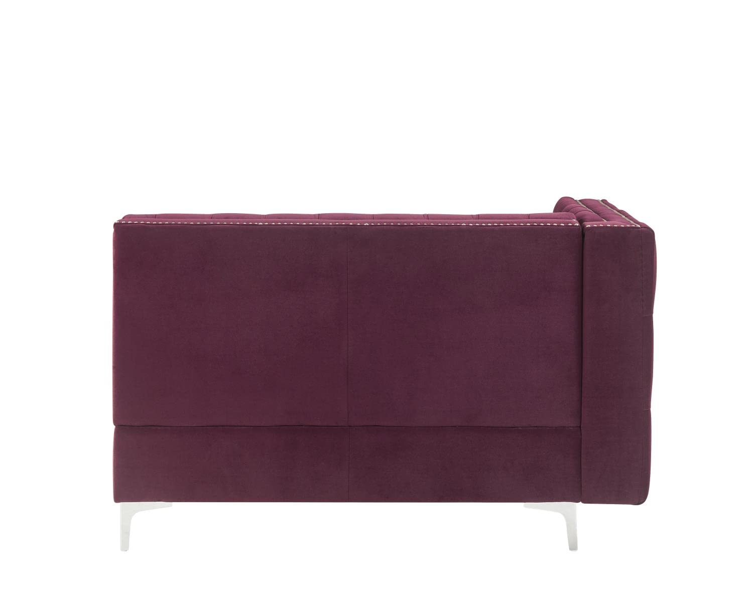 acme Jaszira Purple Modular Loveseat with 2 Pillows