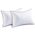 Jollyvogue Pillows Queen Size Set Of 2 For Sleeping, Soft And Supportive Bed Pillow For Side And Back Sleeper, Down Alternative