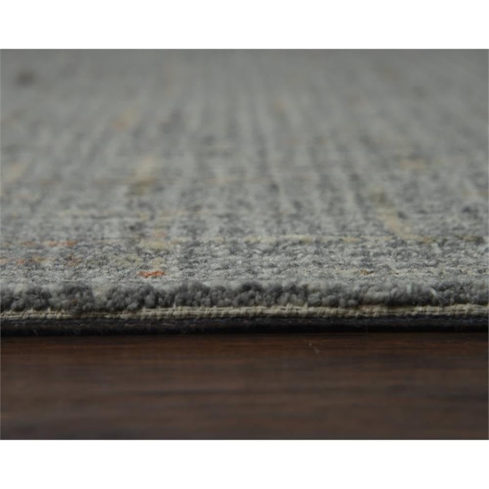 Rizzy Home Alora Decor Zion 8'6" X 11'6" Checked/Solid Gray/Ivory Hand-Tufted Area Rug