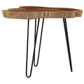 Coffee Table (23.6"-27.5")x17.7" Teak Wood