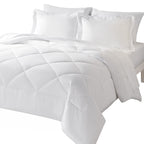 Cozylux Queen Bed In A Bag 7-Pieces Comforter Set With Sheets White All Season Bedding Sets With Comforter, Pillow Shams, Flat S