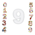 10   Cardboard Number Mache Chocolate Covered Strawberries Fillable Sweets Candy Container Box (White, 9 or 6)