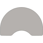 Flash Furniture Kidney Shaped Activity Table with Laminate Top and Height Adjustable Pre-School Legs, 48in x72in, Gray
