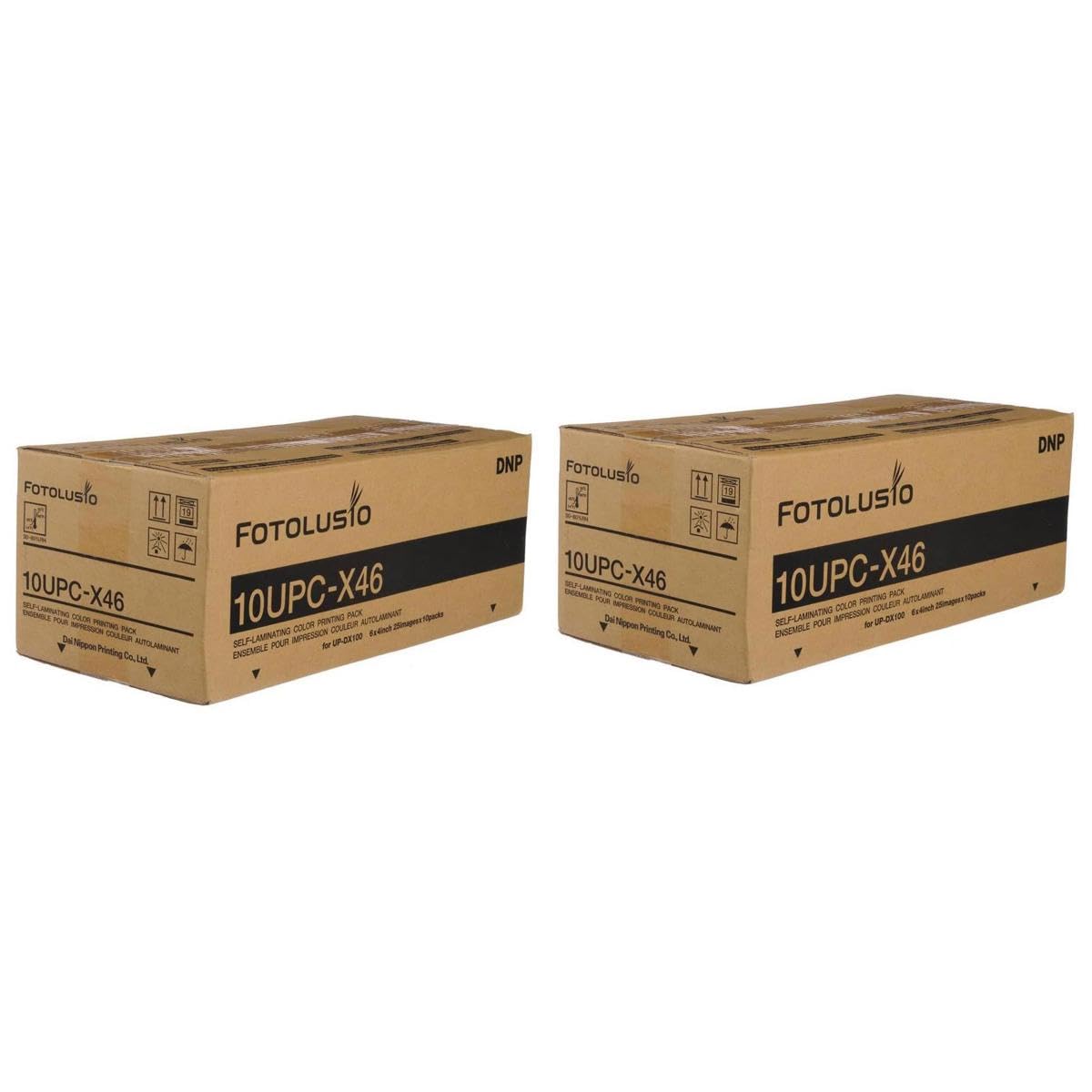 Dnp 2X 10Upc-X46 4X6 Self-Laminating Color Printing Pack For The Sony Upx-C100 & Upx-C200 Digital Printing System