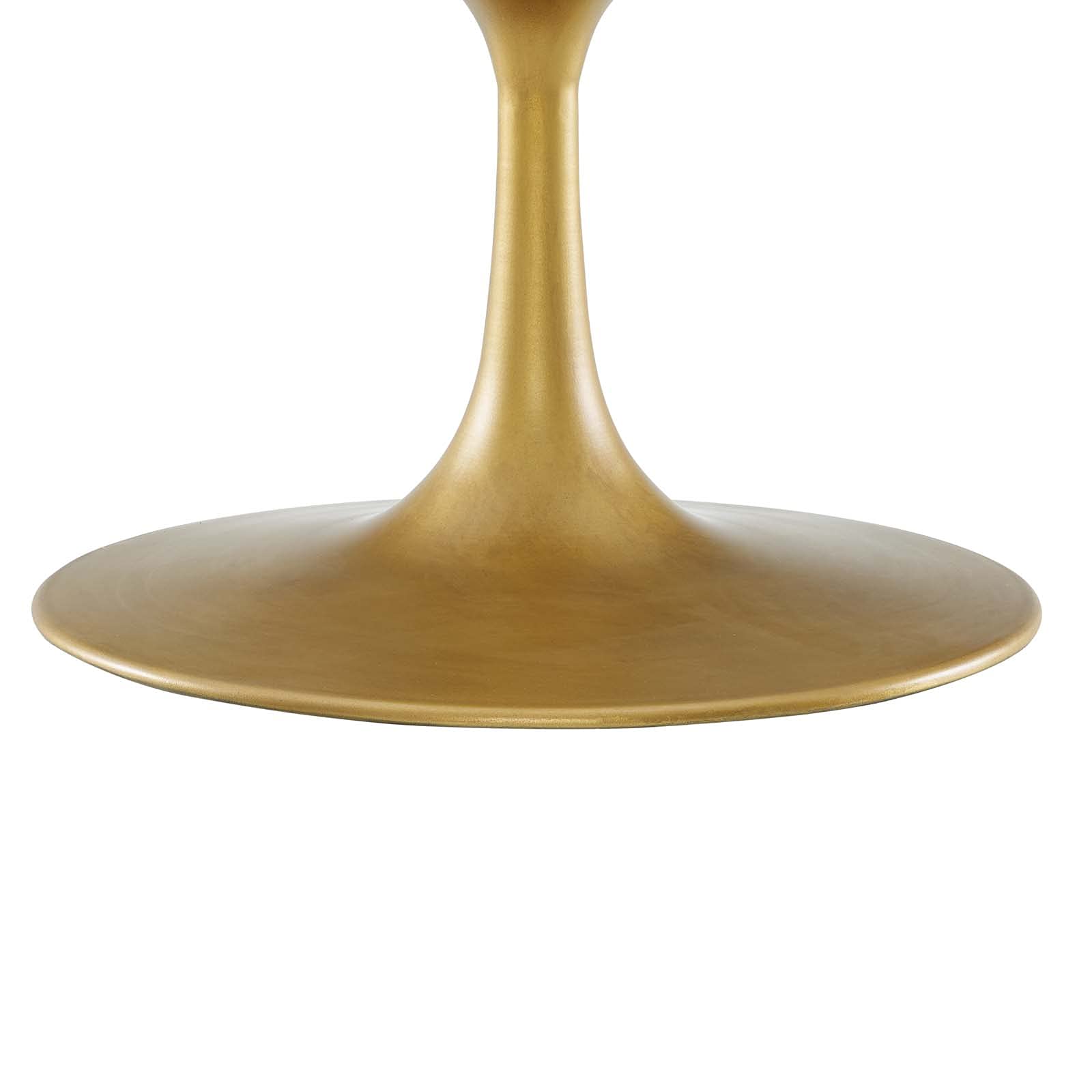 Modway Drive Round Pedestal Wood And Iron Coffee Table