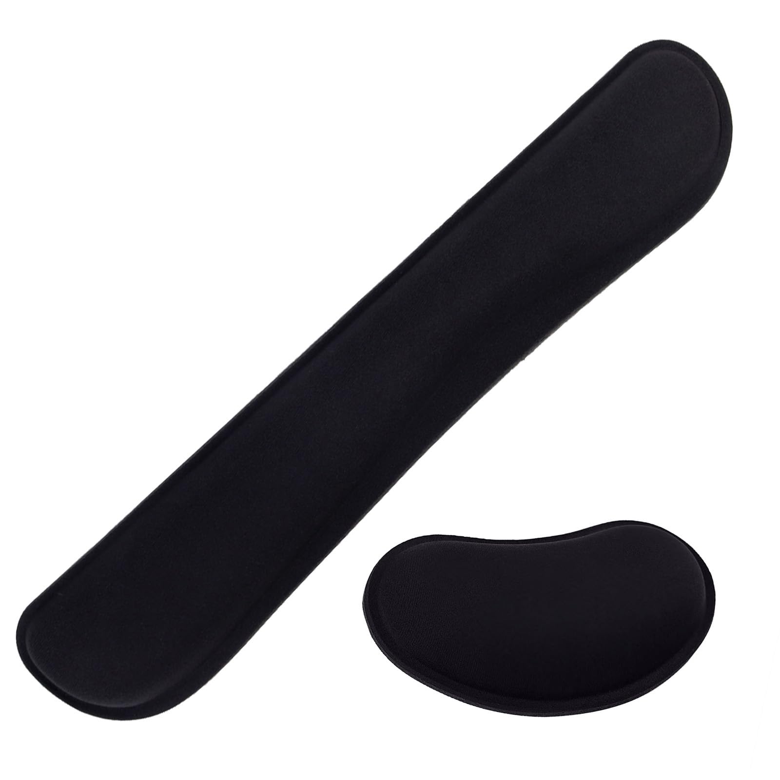 Mxcoirtp Keyboard Wrist Rest Pad, Ergonomic Memory Foam Set Wrist Cushion Support For Easy Typing & Pain Relief, Mouse Wrist Pad