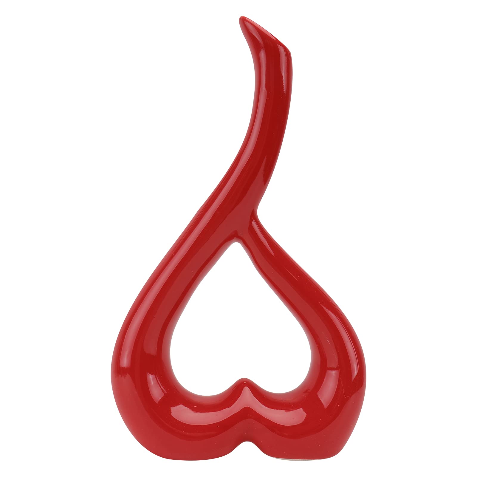BESPORTBLE Ceramic Home vase Decoration Flower Vases Decorative Heart-Shaped Flower Receptacle Adornment for Home Decor Living R